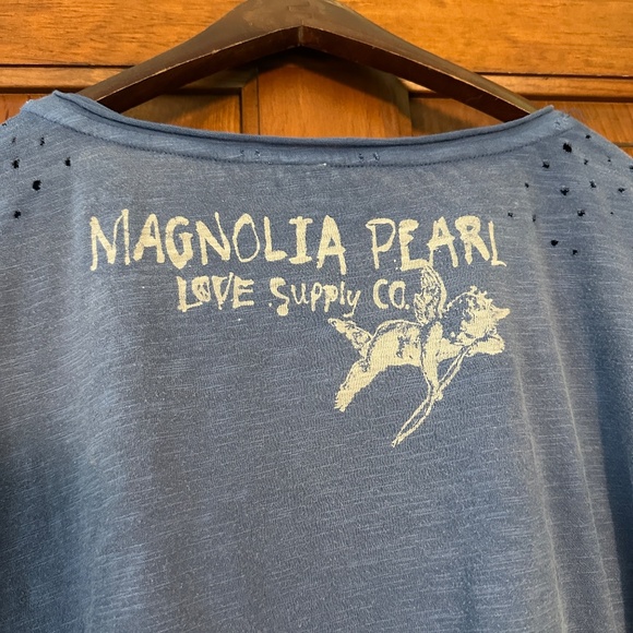 NWT Magnolia Pearl Star Double Layer Tee in Cobalt Blue OS - Picture 11 of 13